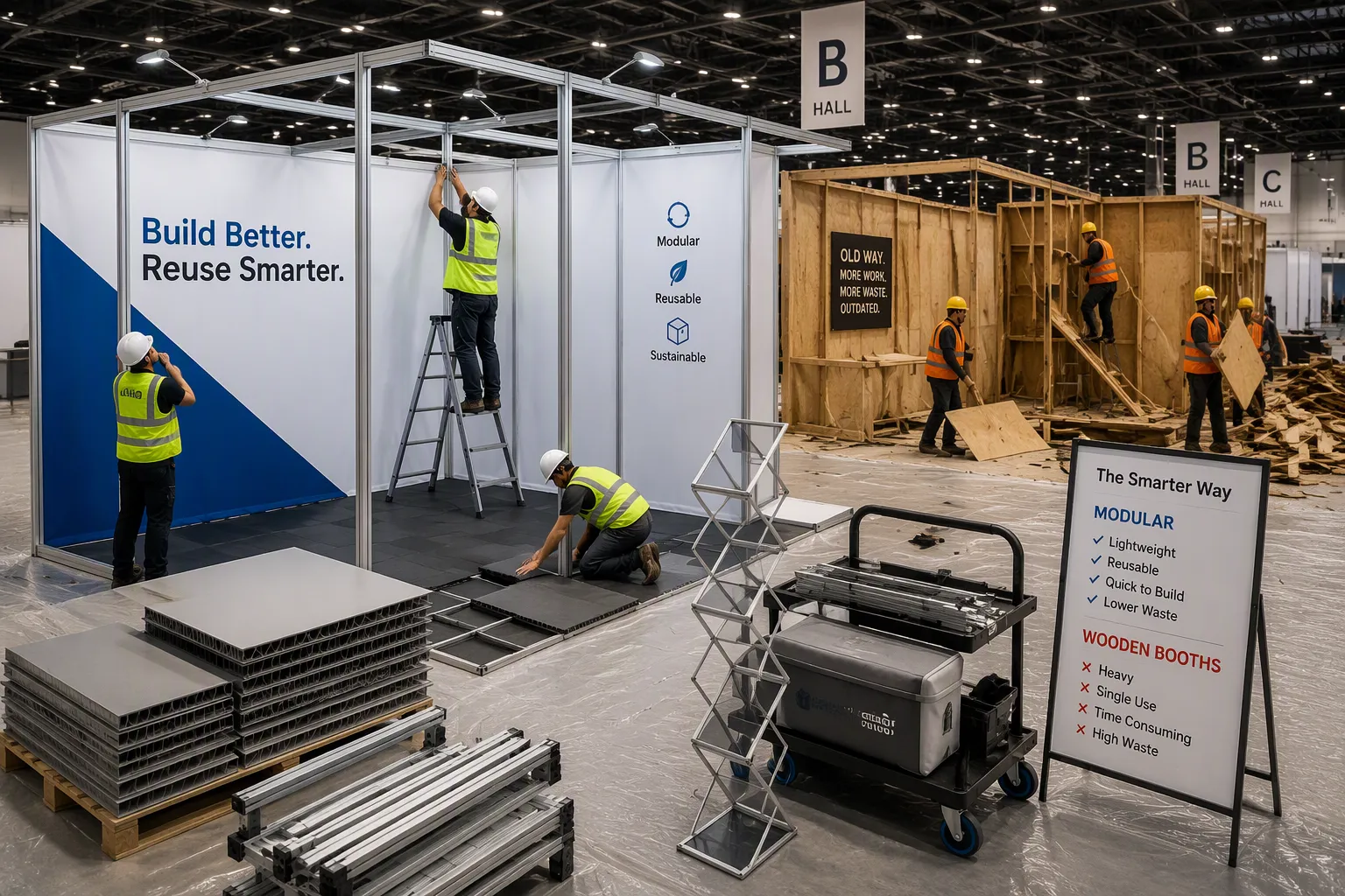 Modular Booths vs Wood: 2026 Trends & B2B ROI Guide