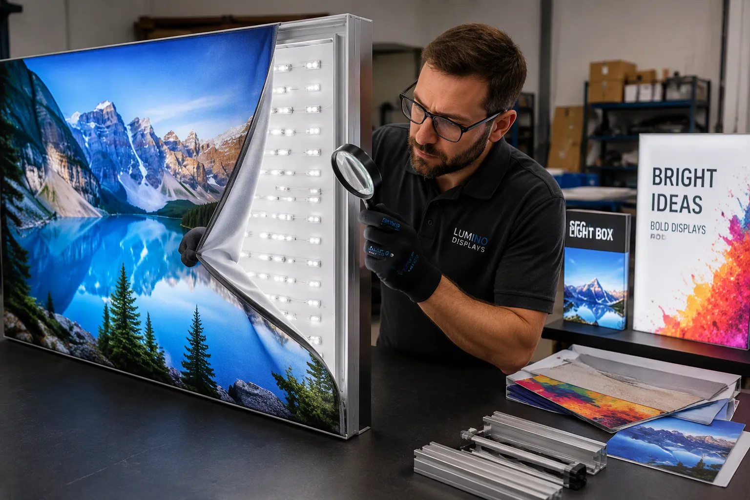 How LED Lighting and Fabric Quality Affect SEG Light Box Performance