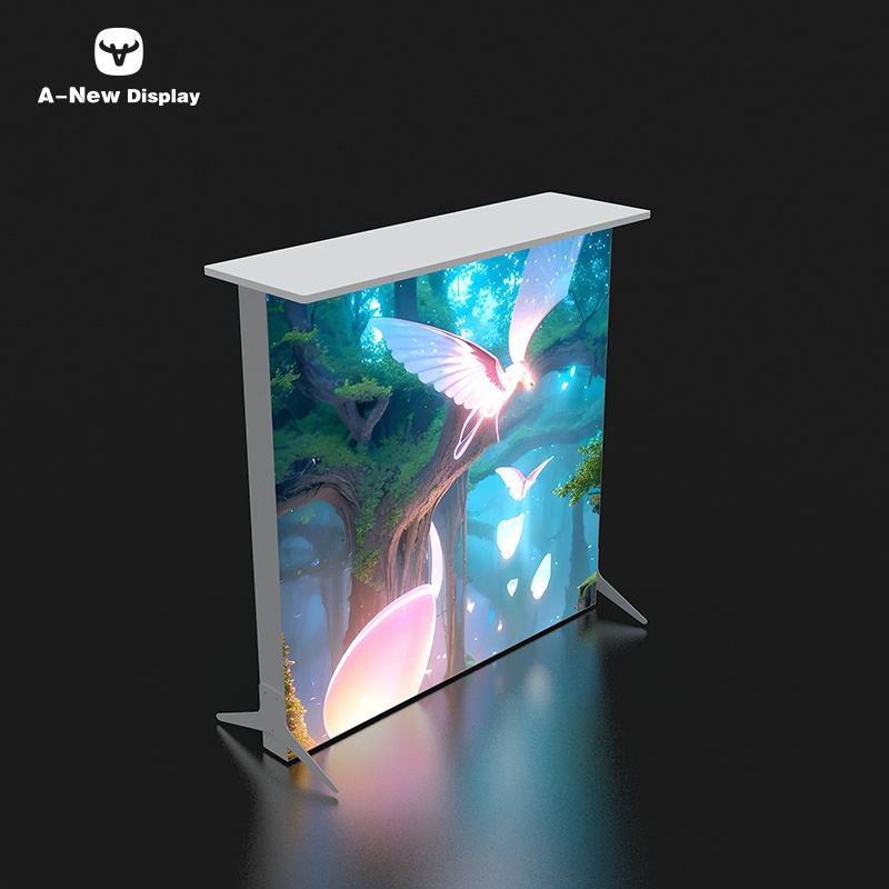 Straight Trade Show Booth Reception Counter Display