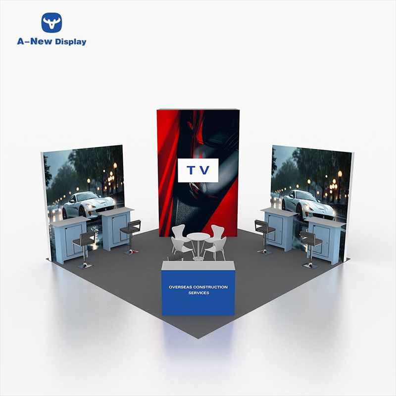 20x20ft Construction Trade Show Light Box Exhibition Booth Display
