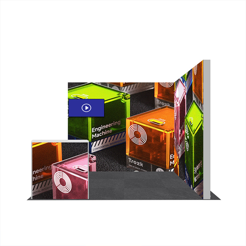 10x10ft Electronics Trade Show Light Box Exhibition Booth Display