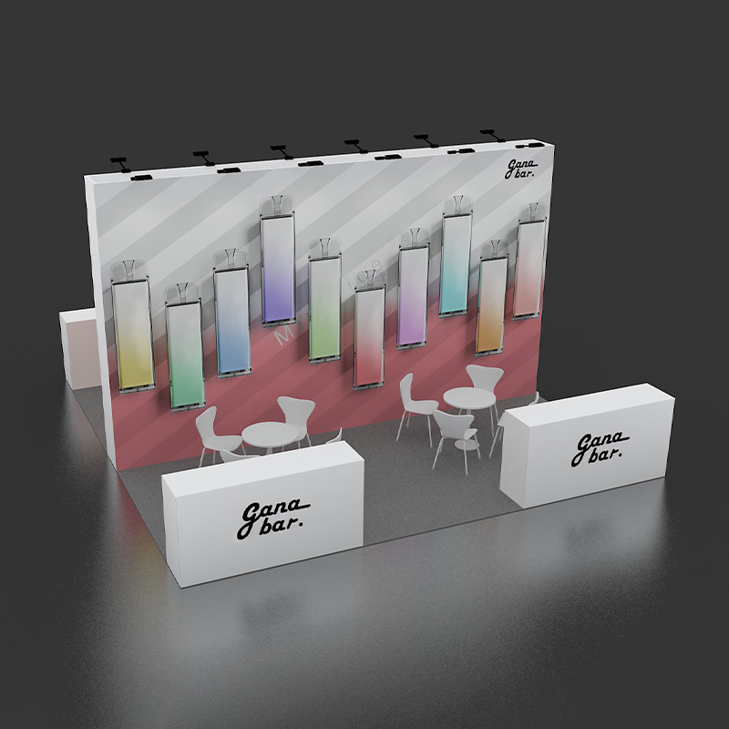 20x20ft Straight Trade Show Light Box Exhibition Booth Display