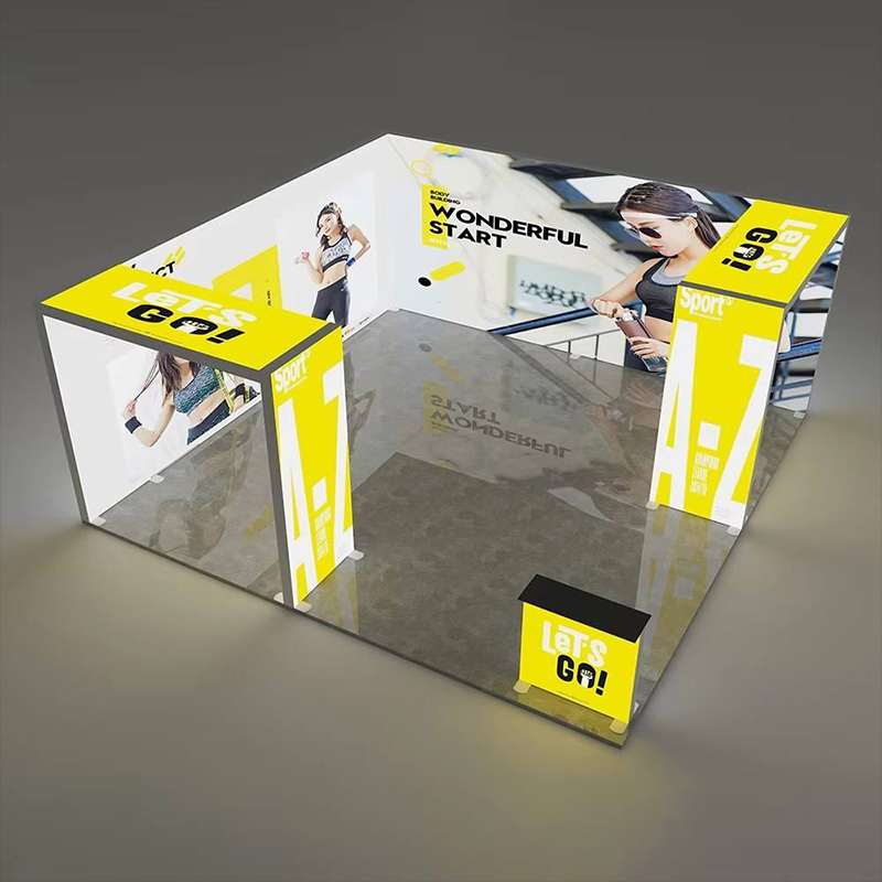 20x20ft U-Shape Trade Show Light Box Exhibition Booth Display