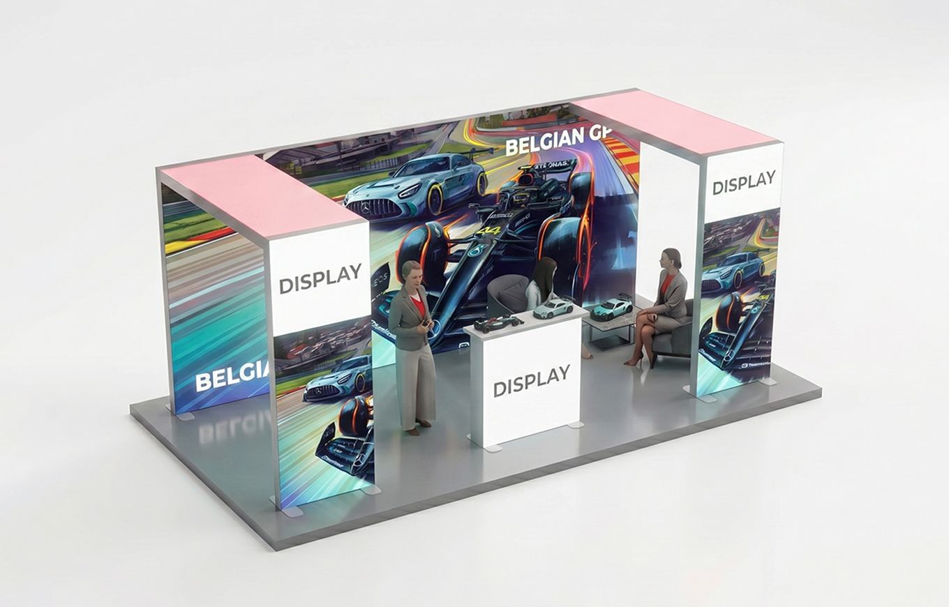 Brand Booths: Visual Impact + Meeting Space
