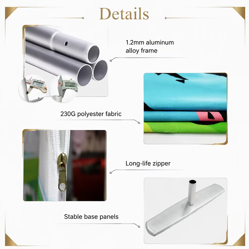 20ft Straight Tension Fabric Backdrop Wall