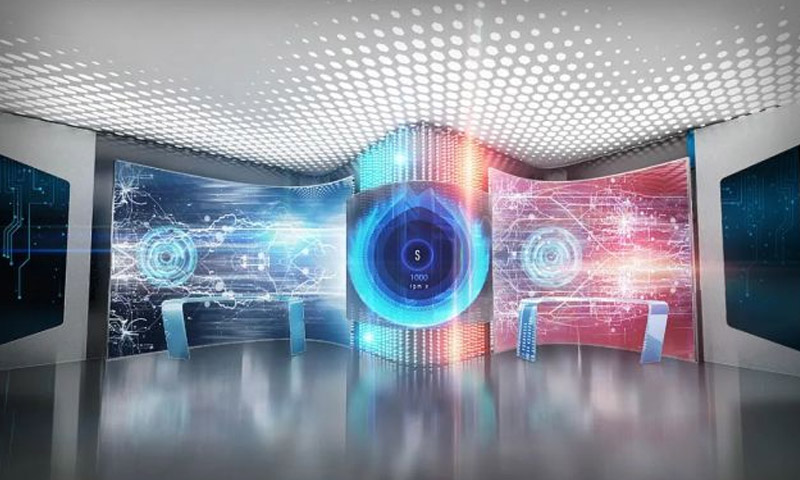 Immersive interactive experience in a digital exhibition hall Immersive interactive experience in a digital exhibition hall