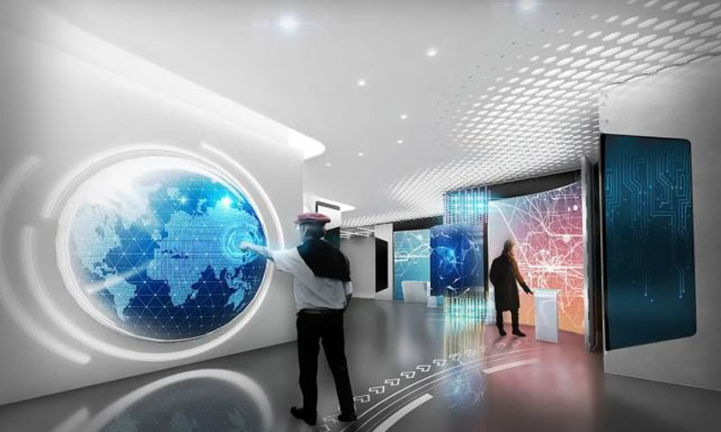 Unlimited digital content on multimedia exhibition hall screens Unlimited digital content on multimedia exhibition hall screens