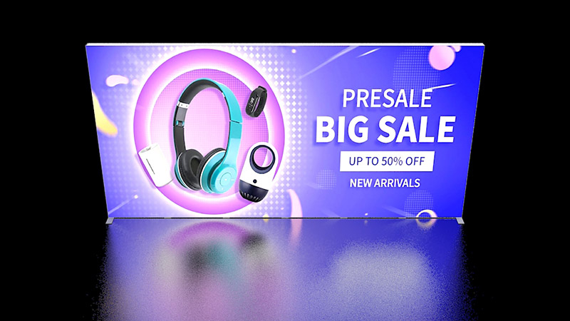 Ultra-thin LED fabric light box displays for retail advertising Ultra-thin LED fabric light box displays for retail advertising