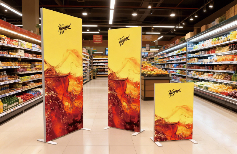 40mm SEG Light Box - Retail Stores and Shopping Centers 40mm SEG light box used as retail visual merchandising display in a store or shopping center