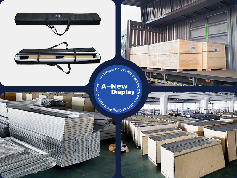 Manufacturing & Procurement Risk Control Straight tube frame backdrop fabric fit check, zipper function verification, and carry bag packing quality control