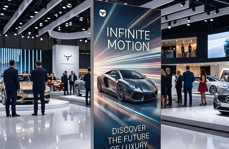 80mm SEG Light Box - Brand Experience Centers and Showrooms 80mm SEG light box as a feature display in a brand experience center or showroom