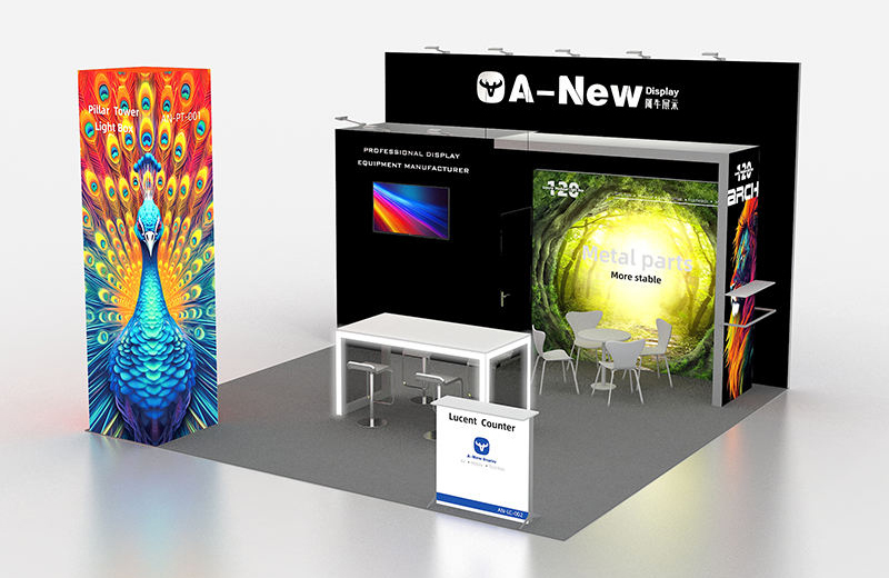 Buying Scenarios for LED Reception Counter LED reception counter serving as a branded check-in station at trade shows and brand activation events