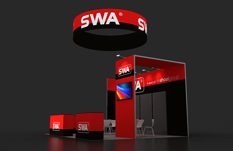 Column Display AN-LZ-002 - Buying Scenarios Portable cylindrical column display AN-LZ-002 with custom printed stretch fabric graphic for trade shows and lobbies