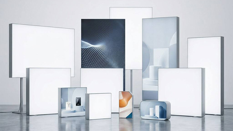 80mm SEG Light Box - Large-Format Impact, Built for Limited Floorspace 80mm SEG double-sided light box with large-format backlit graphic panels for exhibition halls and high-traffic retail displays
